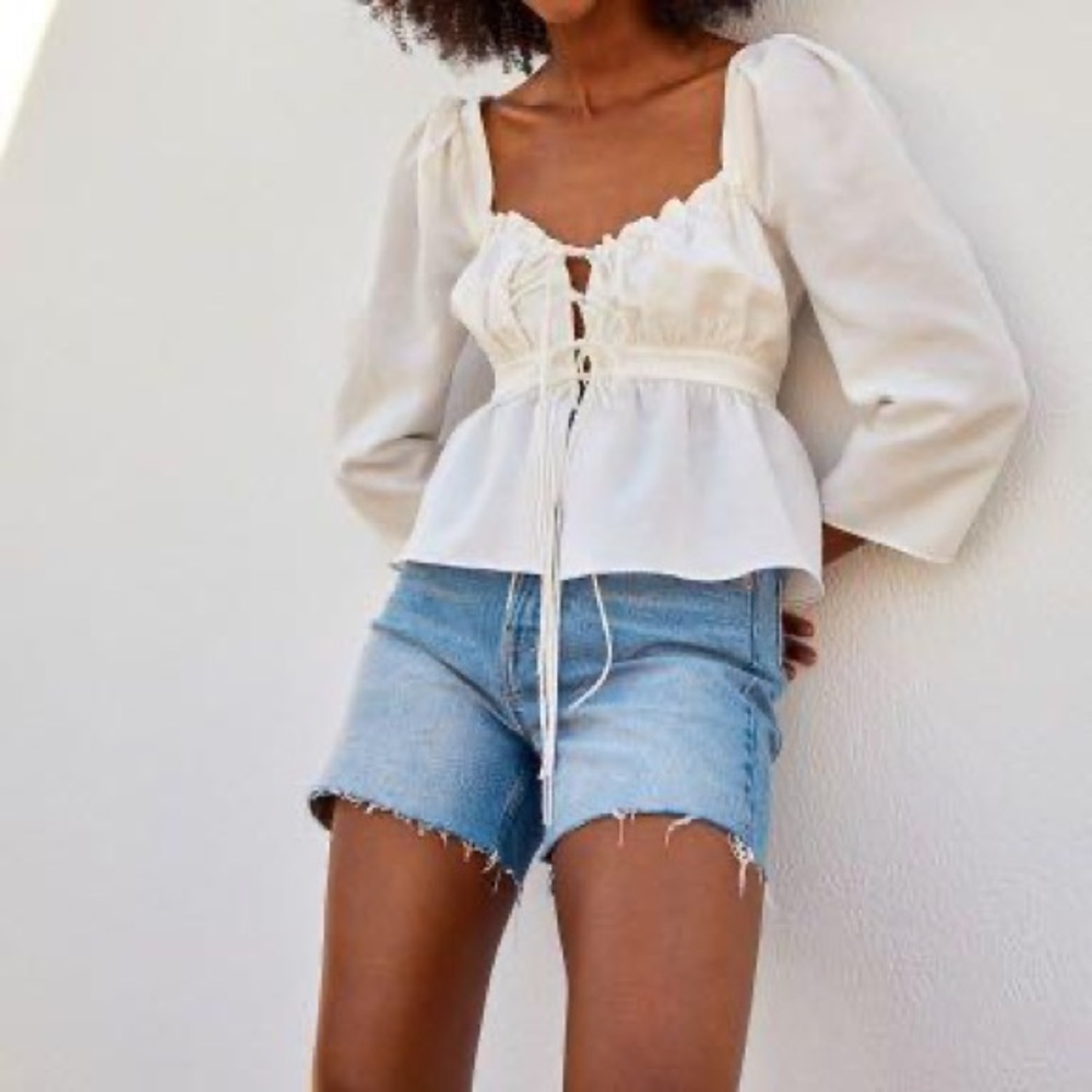 HM Brock Collection denim shorts sz 6